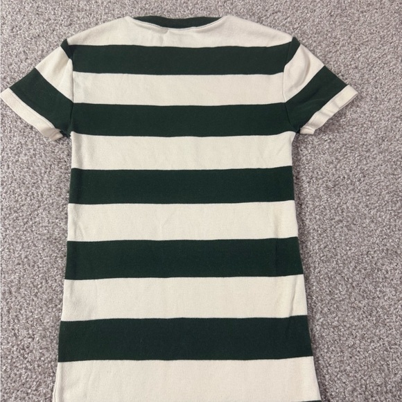 Ralph Lauren Y2K Striped Tee – Forest Green & White – Women’s XS preppy 90s y2k - Picture 6 of 6
